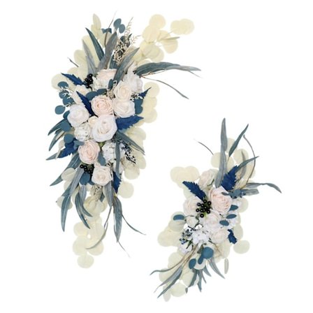 Bryllupsbue Blomster Sæt 2023 Rustik Blomster Swag Dekoration