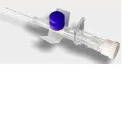 Ago Cannula 2 Vie G22 Con Alette Blu