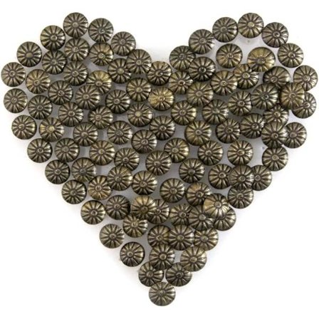 Polstringsspyker Messing Kobber Møbler Dekorative 14mm Blomst Pa