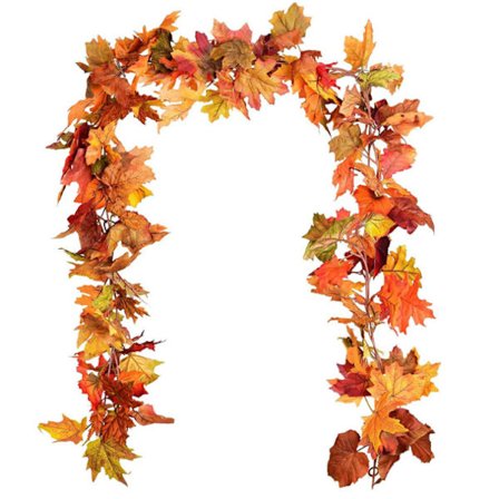 Ahornblad Rattan Trappeport Dekoration Ny Have Landhus Hjem Dekoration Dør Væghængning