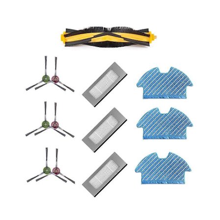 För Deebot OZMO 900 905 DN55 DN35 Pääharja Sivuharja HEPA-suodatin Moppiliinat Robotti-imurin lisävarusteet Sininen valkoinen musta