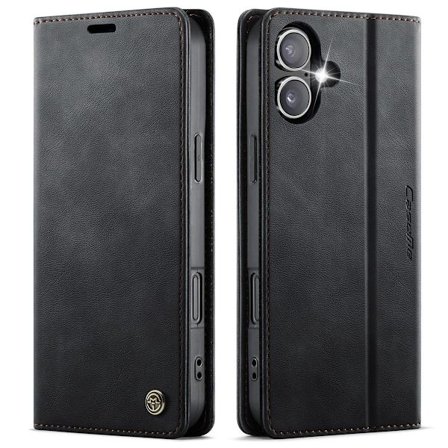 (För Samsung Galaxy S25 Ultra) Tunn plånboksfodral för telefon med kort- och kontantfickor samt justerbar kickstand