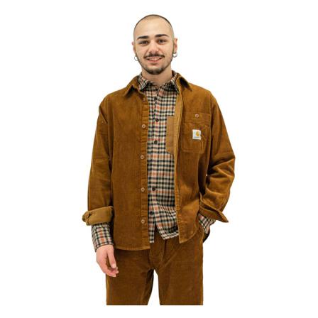 Carhartt Wip Casual shirt , Bruin , Heren , Maat: S