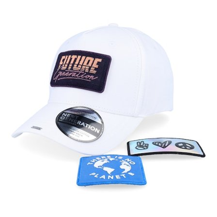 Next Generation - Hvid adjustable Kasket - Future Generation Magnetic Kit White Adjustable @ Hatstore