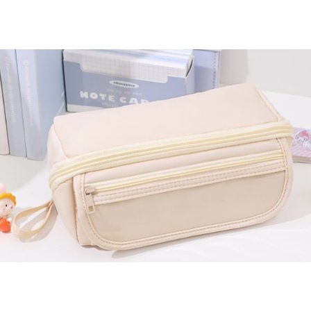 Blyantsæske med stor kapacitet og 9-lags opbevaringsrum - Multifunktionel pennemappe til drenge og piger, æstetisk blyantsæske egnet til børn og 