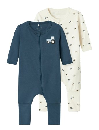 name it | Nbmnightsuit 2P Zip Ff Jet Tractor Noos | 68