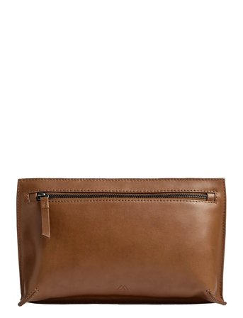 Ellembg Clutch, Antique Brown Markberg