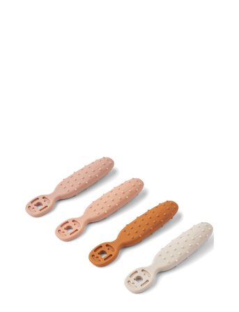 Liewood Caelia Baby Learning Spoon 4-Pack - Pink - ONE SIZE