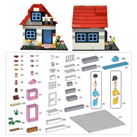 Byggklossar monterade leksaker 3 3
