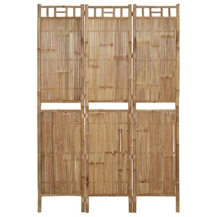 vidaXL Rumsavdelare 3 paneler bambu 120x180 cm