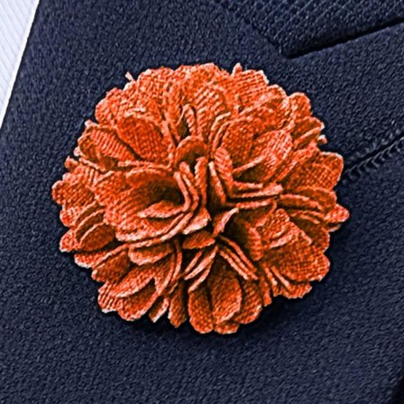 Roze tartan reversspeld voor mannen - Bloemen reversspelden