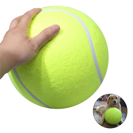 24 cm Jätte Uppblåsbar Tennisboll Husdjursleksak Signatur Hundleksak