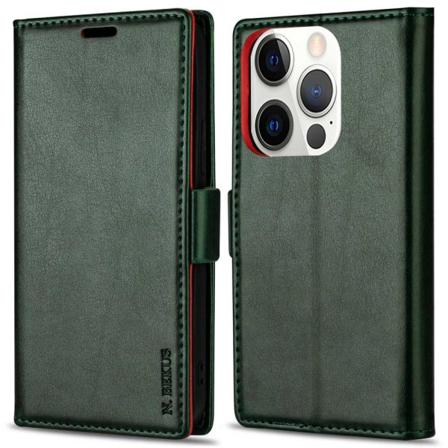 N.bekus Iphone 14 Pro Pu Leather Tpu Telefonfodral - Grön Grön