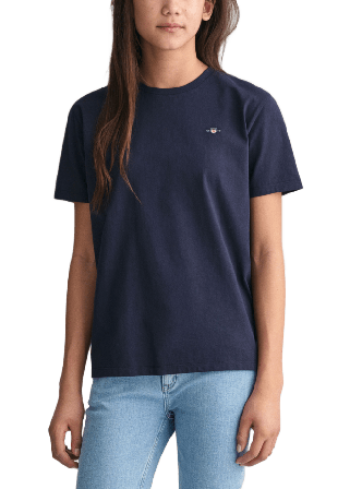 GANT Jersey Shield SS T-Shirt T-shirts & toppar Unisex Blå 134/140