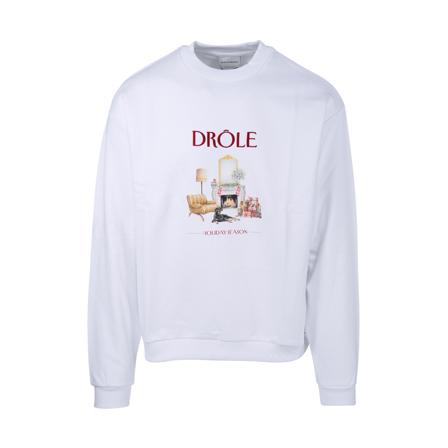 Drole de Monsieur, Sweatshirts Biały, Mężczyzna, Rozmiar: XL
