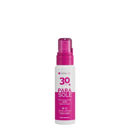 Veralab PARASOLE 30 Latte solare spray - SPF 30 100ml - Latte solare corpo alta prot.