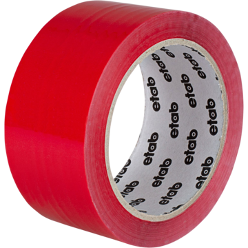 Pakktape PP etab 543K Rød 50mm