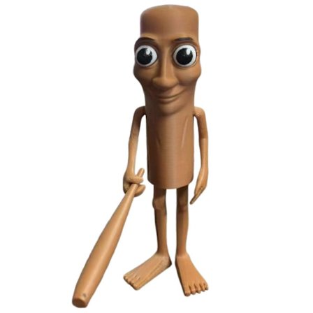 Kreative Sjove 3D-printede Figurer - Tung Tung Tung Sahur Skrivebordsdekoration, Brainrot Tung Sahur Meme Figur, Brainrot Samlerfigurer Gave