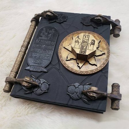 Mummy Book of the Dead Magic Book Resin Hantverksprydnader för heminredning