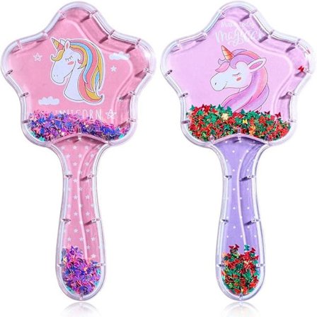 2-pak hårbørstesæt til piger (pink, lilla), børns hårbørste