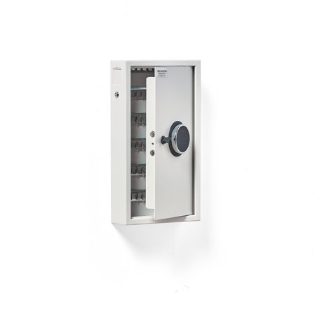 Schlüsselschrank MORTON mit 100 Haken, Codeschloss, 550 x 300 x 100 mm