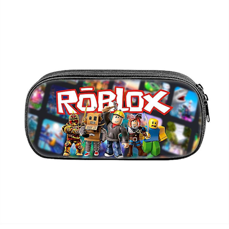 Roblox Peli Poikien Tyttöjen Piirustusvälinekotelo Alun ja Keskiasteen Oppilaille Suuri Kapasiteetti Kynäkotelo Säilytyskassi