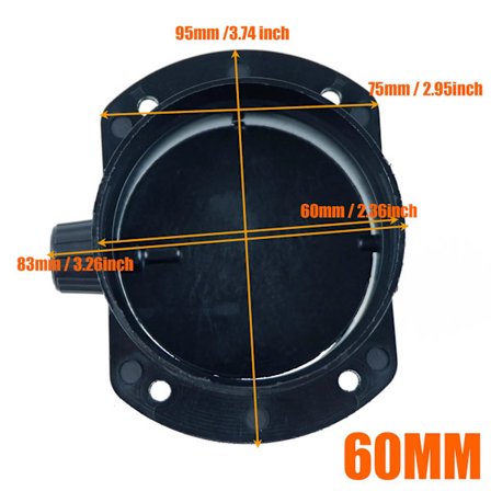 60mm 75mm Ventilklaff Justerbar Luft Dieselvarmer Ventil Kanalforgrener Eksosrør Utløpskobling For Bil