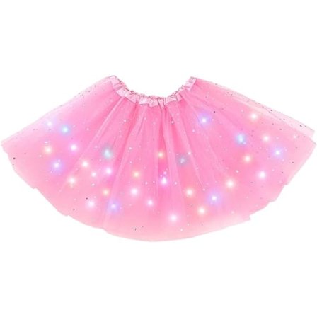 Tyttöjen LED-hame, valaiseva tutu, hohtava tylli tanssihame
