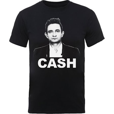 Johnny Cash Unisex Vuxen Ansikte T-Shirt M Svart