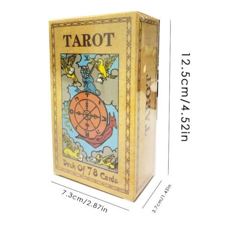 Tarotkortspil med guidebog til begyndere, inklusive farverig guidebog, traditionelle tarotkort Klassisk tarotkortspil 78 kort{TL}
