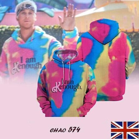 Kvinnor Barbie Filmer I Am Kenough Kostym Hoodies Sweatshirt T-shirt Pullover Hoodie M