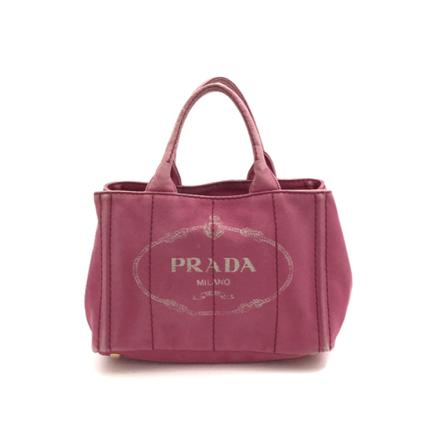Prada Vintage, Pre-owned Canvas Logo Bag Roze, Dames, Maat:ONE Size