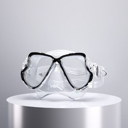 Snorkelmaske til voksne, dykkerbriller med næsedækning og skulderrembeskytter, fuldtør beskyttelsesmaske