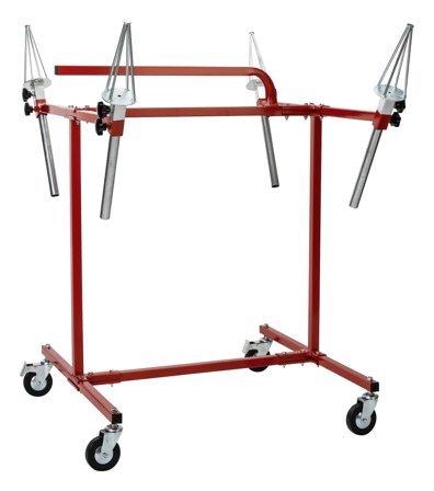 PELA 506568 Lakkstativ for felger, 4 justerbare armer, Verksted & bil