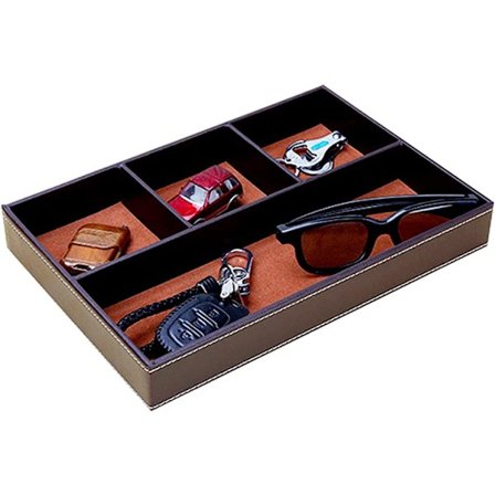 Herrförvaringsbricka Brun