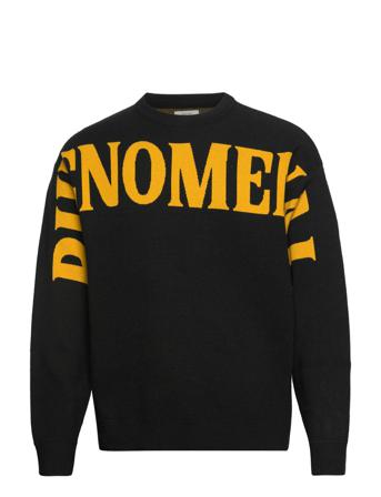 Rrjanu Knit Strikkegenser M. Rund Krage Svart Redefined Rebel