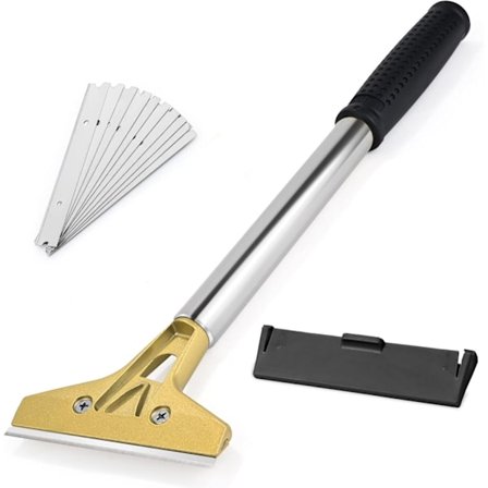 Tapetskrapor - 10 tapetborttagningsskrapor med gummihandtag för att ta bort tapeter och färg