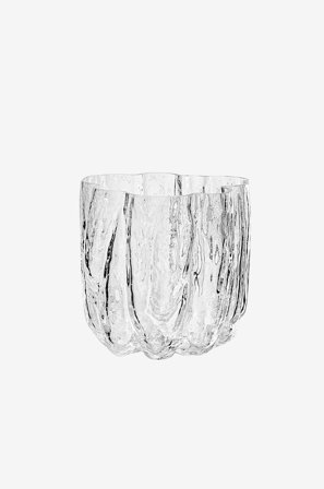 Kosta Boda - Vase Crackle 12,1Cm - Transparent - Krukker & vaser - Fra Homeroom