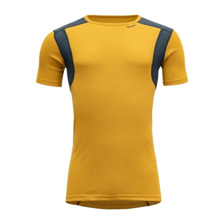 Devold Hiking Man T-shirt Men short-sleeved sweaters Yellow S