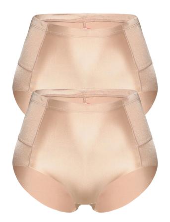 Ov-Shaping Brief Lingerie Panties High Waisted Panties Lyserød Hunkemöller