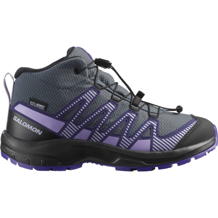 Salomon - Scarpe per bambini XA Pro V8 Mid Wp J - Turbulence / Black