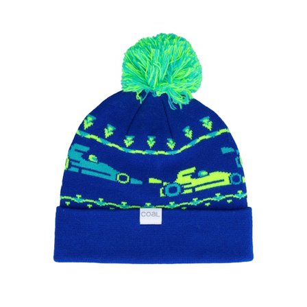 Kinder Coal - Blau cuff Mütze - Kinder The Toy Bin Blue Pom @ Hatstore