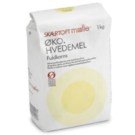 Skærtoft mølle Hvedemel fuldkorn Ø 1 kg, Helse & Madvarer, Mel, Hvedemel