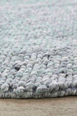 InHouse Group - Uldtæppe Nature, rund - Grøn - Uldtæpper - 150 - Fra Homeroom