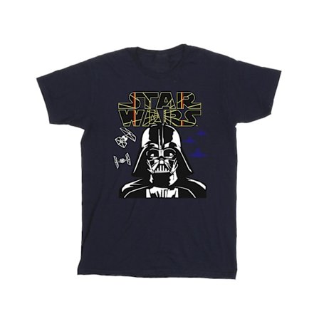Star Wars Boys Darth Vader Comp Logo T-Shirt 12-13 år Marinblå B