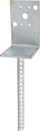 ESSVE 951651 Stolpesko 75 x70 x 110 x 4 mm, type L, forsinket, Beslag