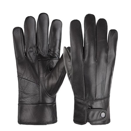 Tunna motorcykelhandskar i PU-läder för män, för körning och cykling