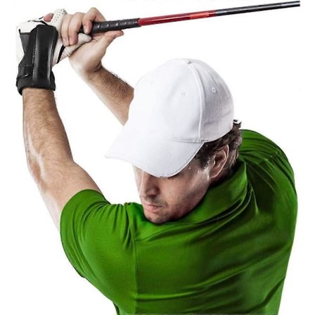 Golf Treningshjelp for Håndledd, Golf Swing Håndleddshengsletrener Håndleddsstøttebånd Swing Gestjustering Treningshjelp svart 1 stk)