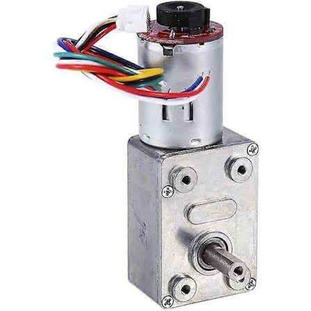 DC 12V Høj Moment Gear Turbine Reductionsmotor med Encoder 10/20/30/40/100RPM(10RPM)