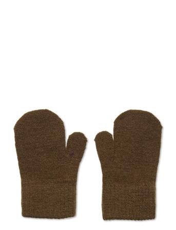 Basic Magic Mittens -Solid Col Accessories Gloves & Mittens Mittens Vihreä CeLaVi